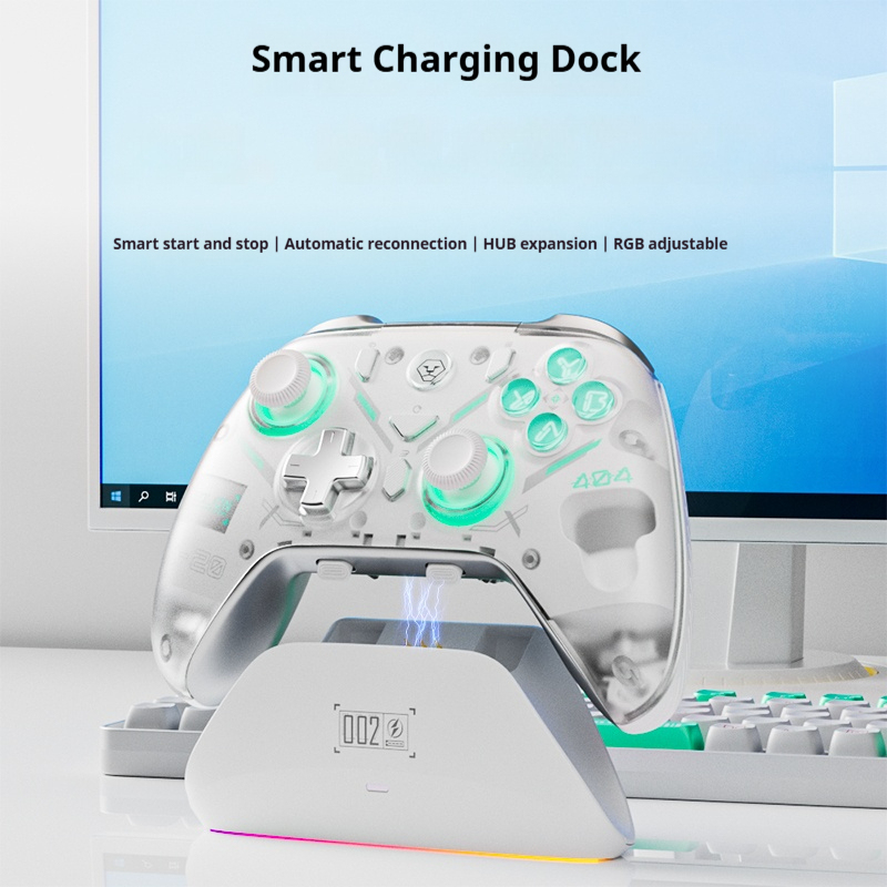 K20 Customizable Wireless Controller – Hall Effect Thumbsticks, Magnetic Removable Cover, Supports PC, Nintendo Switch, A