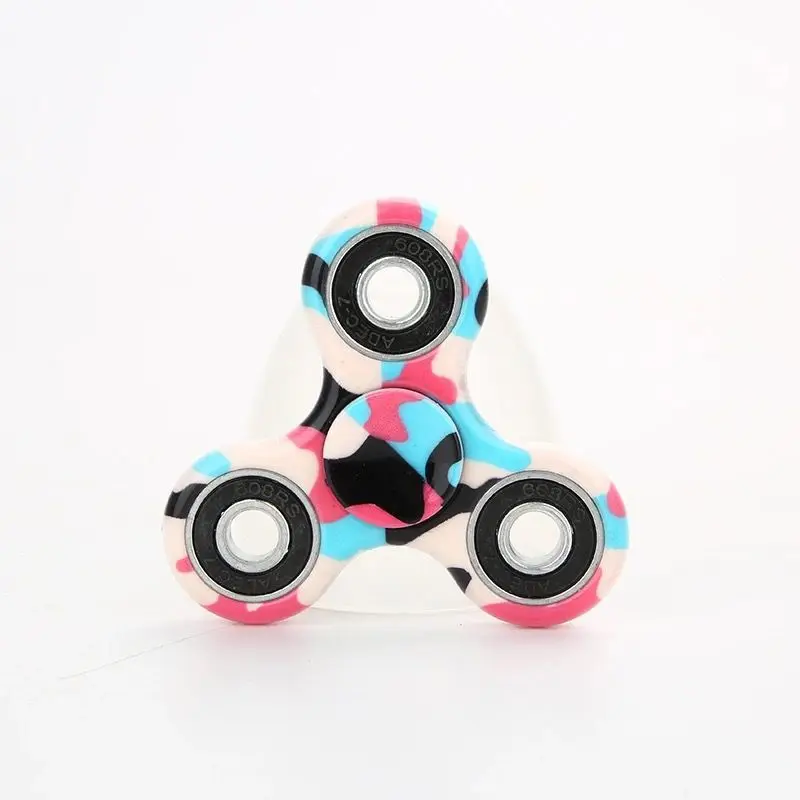 Vibrant Rainbow Anti-Anxiety Fidget Spinner Toy for Stress Relief and Focus