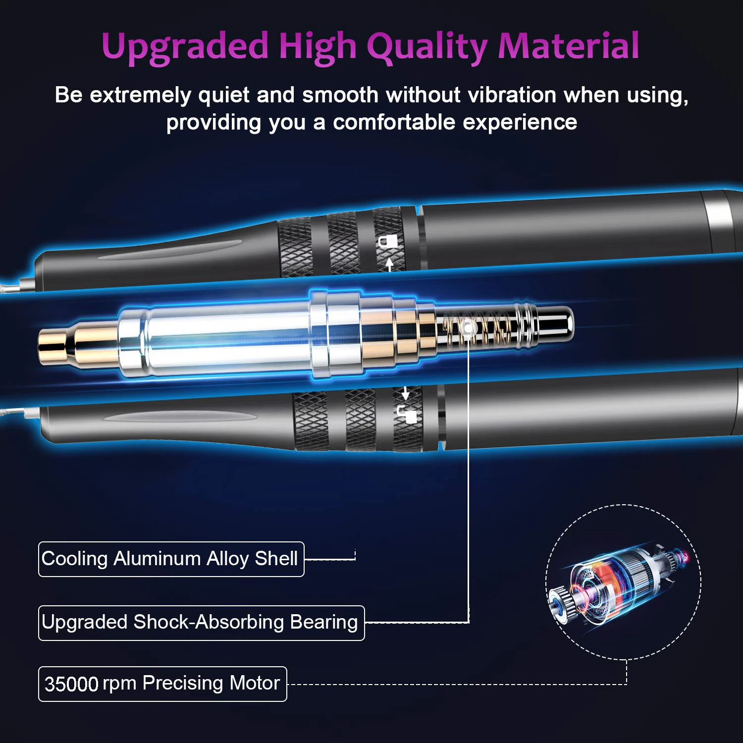 35000RPM Manicure Machine Electric Nail Drill Portable Nail Lathe Electric Manicure Cutter Set Nail Gel Polisher Salon Equipment 4