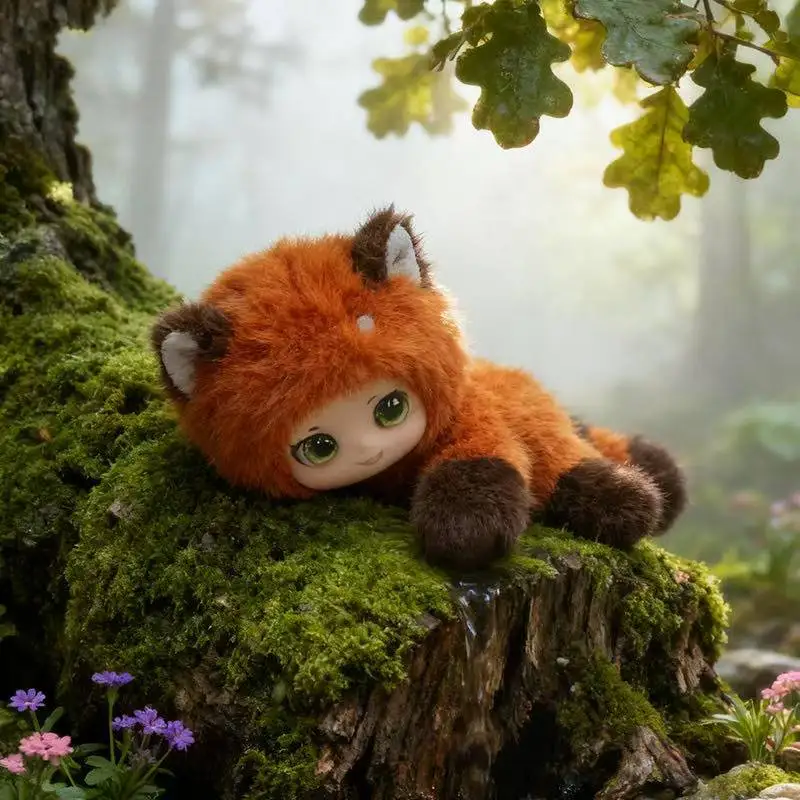 Cute Animals Plush Toy Fluffy Bear Cat Fox Elephant Wrist Rest Desk Companion Study Buddy Kids Children Birthday Gift Doll