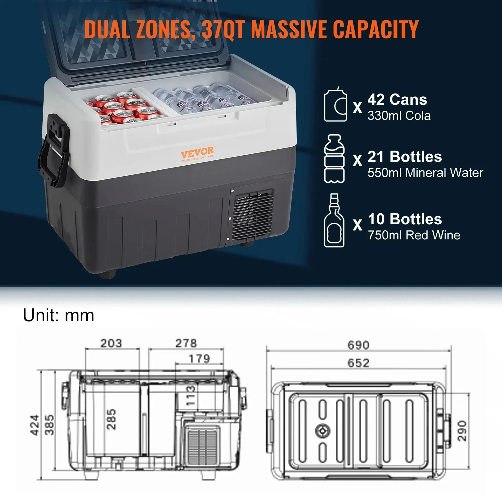 VEVOR 11in Pottery Wheel Ceramic Forming Machine Adjustable 60-300RPM Speed Handle and Foot Pedal Control ABS Detachable Basin