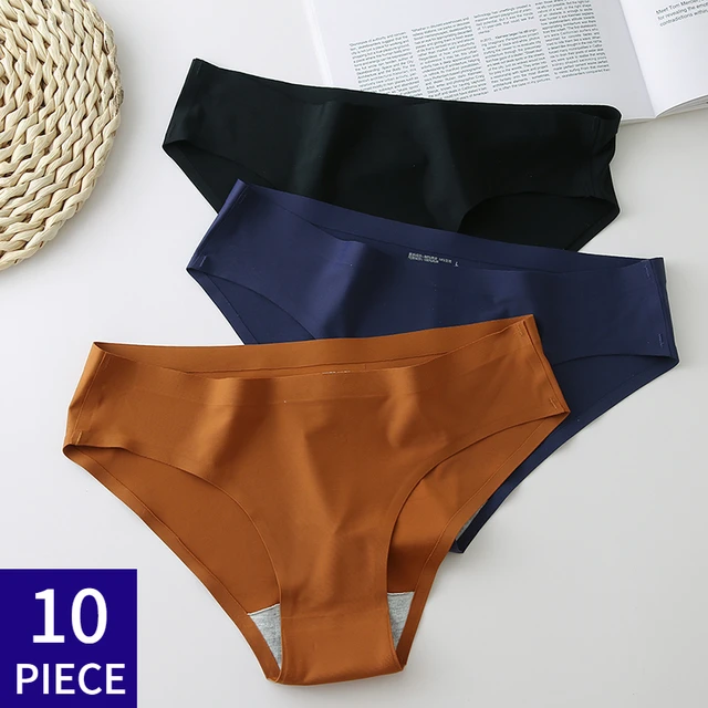 10 Pcs/set Women's Panties Seamless Underwear 10 Pieces Women's Panties  Lady Underpants Briefs Invisible Panty
