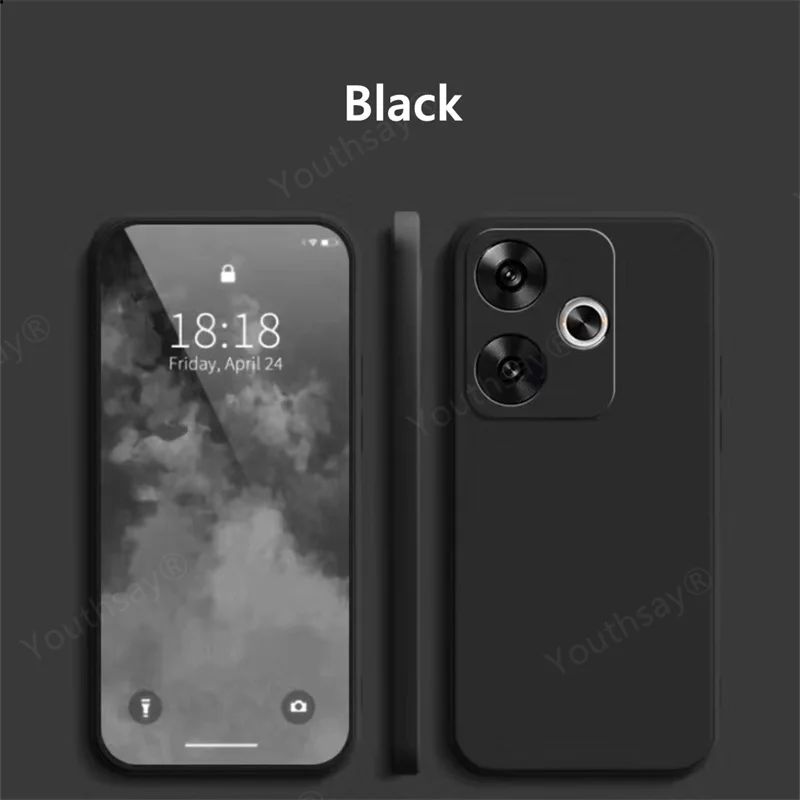Premium Liquid Silicone Soft TPU Back Cover - Luxury Case