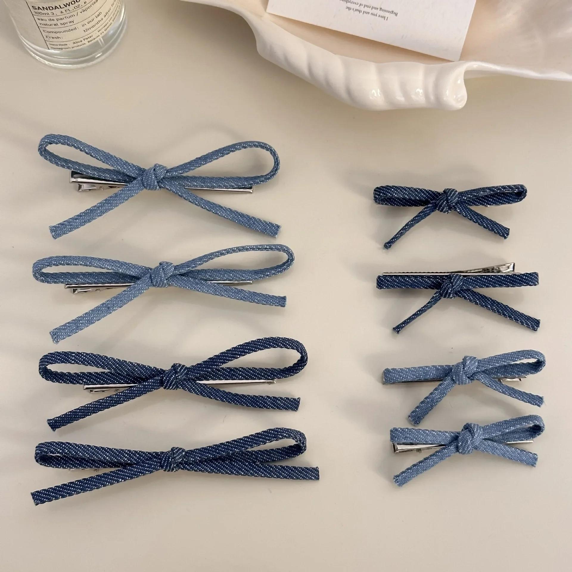 Hair clips for girls women pin accessories korean bows ribbon barrette vintage trendy leading fashion kpop fairy Designer