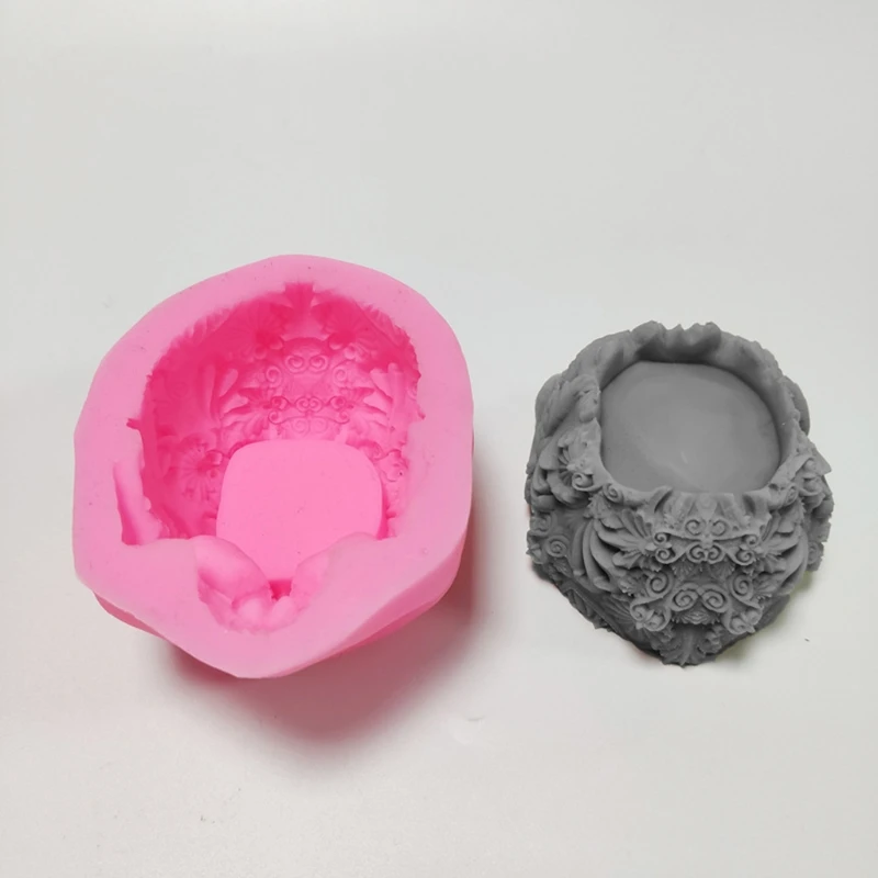 3D Skull Candlestick Epoxy Resin Mold Holder Silicone Mould DIY Crafts Jewelry Home Decorations Casting Tools Dropship