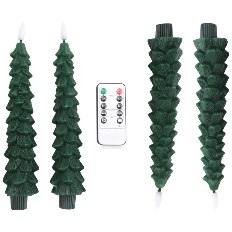 ELEG-8X Simulation Candle Lamp Paraffin Decoration With Remote Control Atmosphere Modeling Lamp