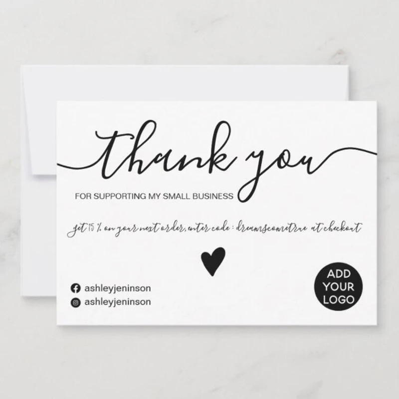 Thank You Cards business card Full color double-sided printing Gift decoration card Personalized Wedding invitation business cards custom cards mini greeting cards