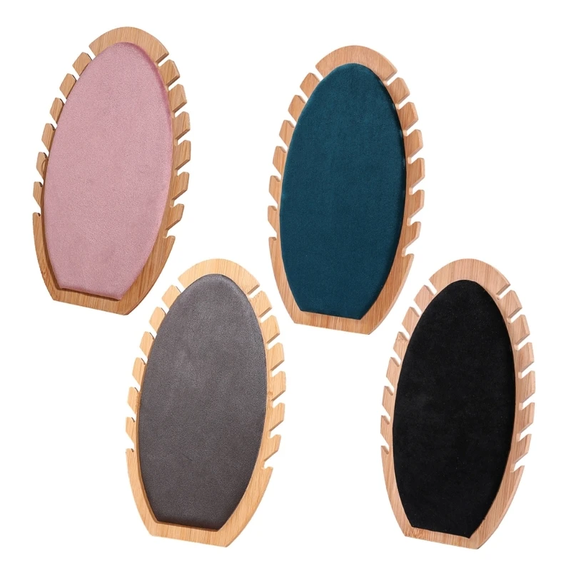 

Уникальная подставка для ожерелья, деревянная стойка для хранения в форме пламени для любителей ювелирных украшений 40JA