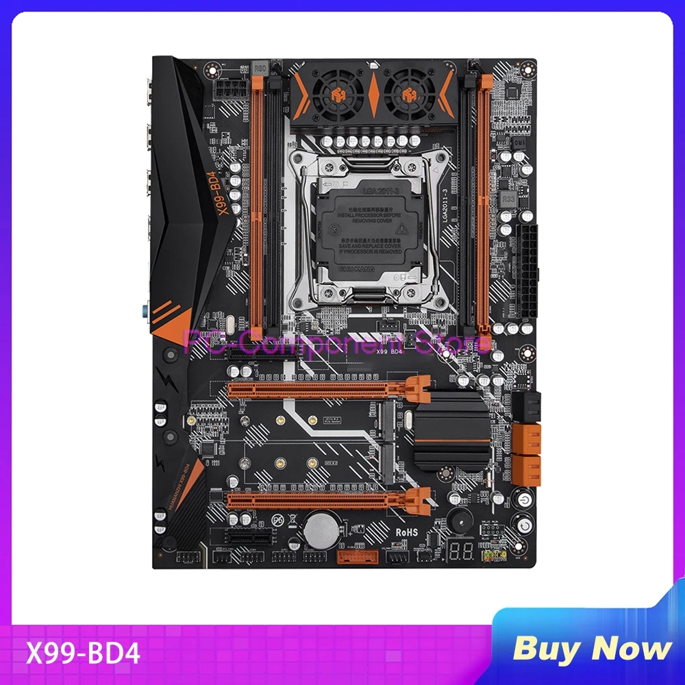 Для HUANANZHI X99-BD4 Серверная Материнская плата Intel X99 LGA 2011-3 4 канала