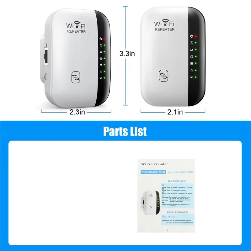 300Mbps Wireless WIFI Repeater 2.4G WiFi Extender Router 802.11N Signal Booster Amplifier Network Card Adapter for Office Home wifi repeater