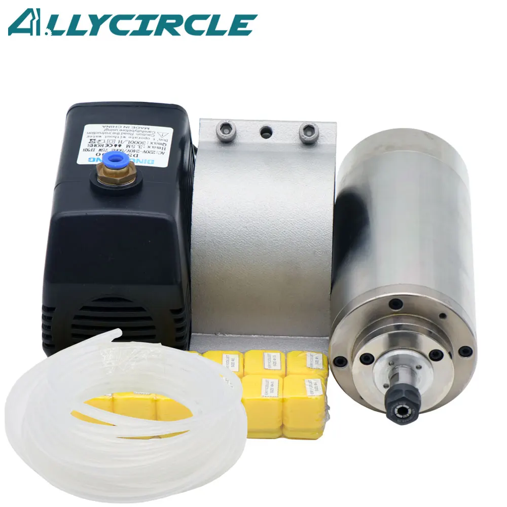 

Двигатель шпинделя с водяным охлаждением, 24000 кВт, В переменного тока, 4 подшипника, об/мин + 13 шт. цанг ER11 + водяной насос 75 Вт + 80 мм Шпиндельный зажим для станка с ЧПУ