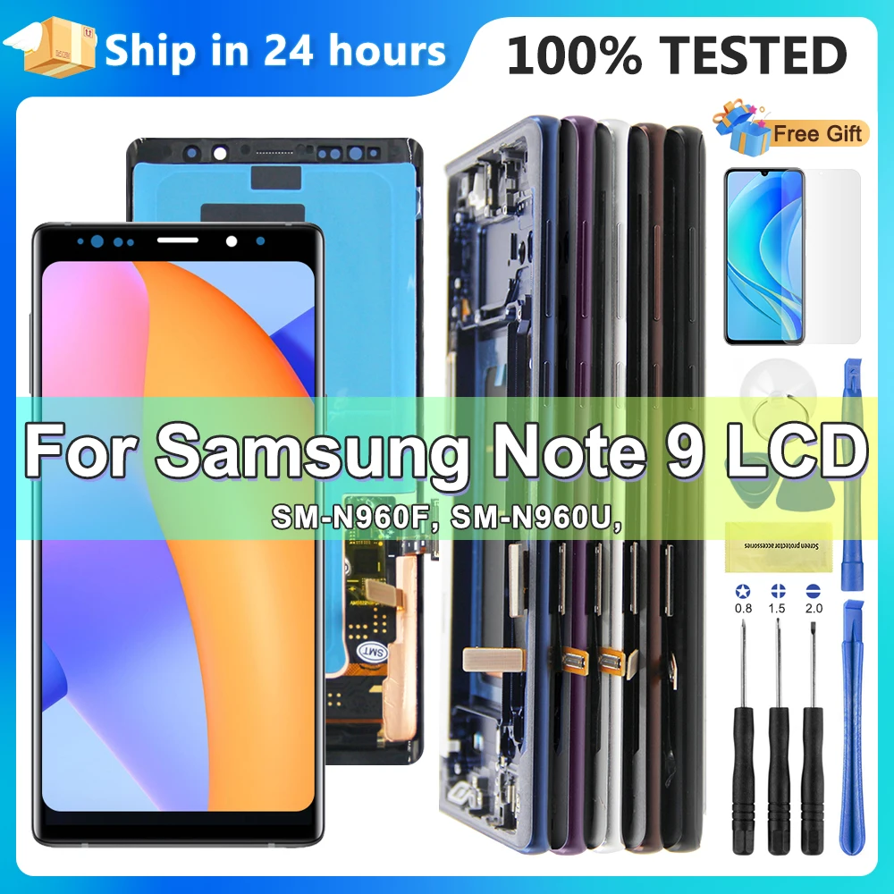 NEW OLED Screen For Samsung Galaxy Note 9 N960 N960F LCD Touch Screen Digitizer Assembly Replacement For Samsung Note 9 Display