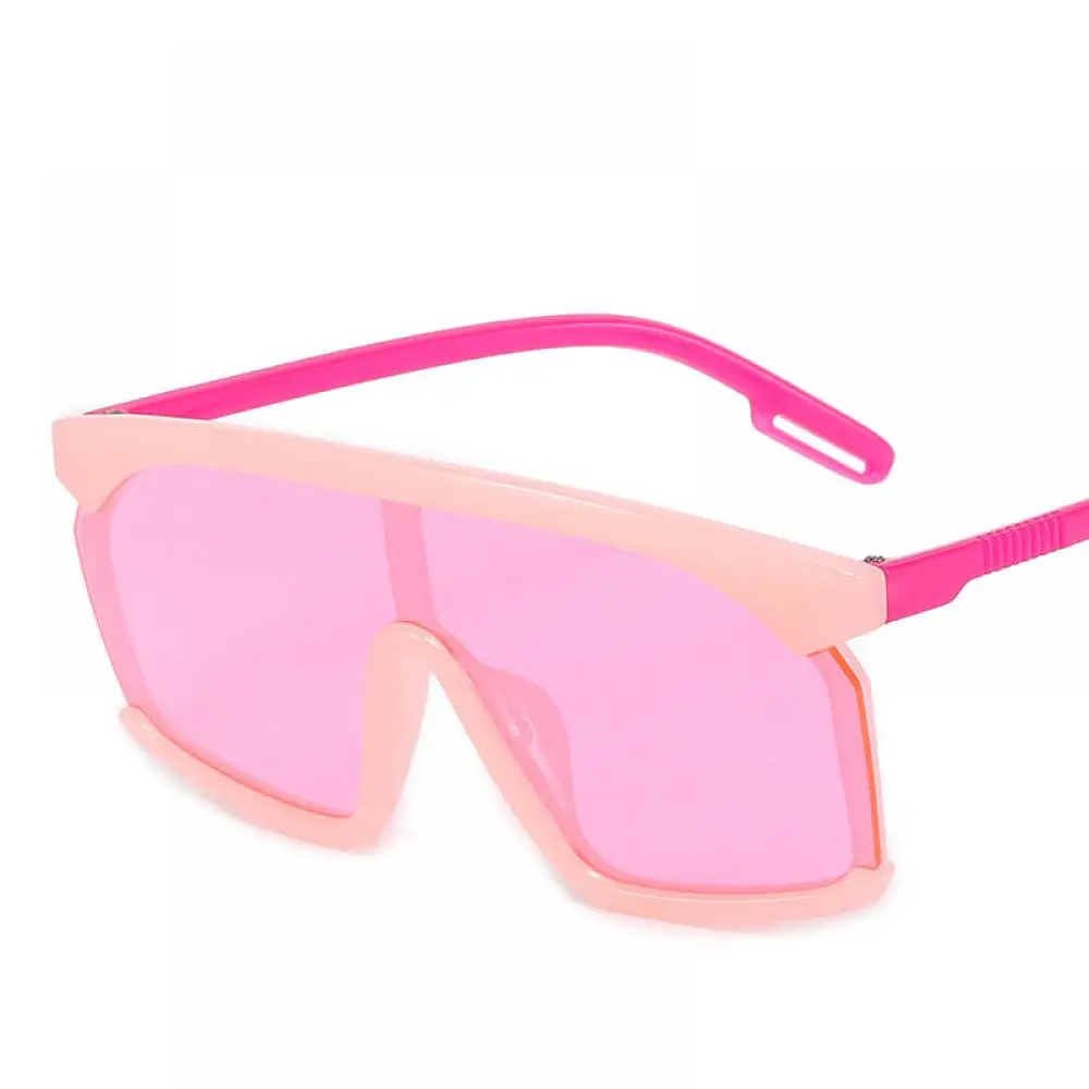 Oversize Square Kids Sunglasses Vintage Colorful One Piece Lens Sun Glasses Boys Girls Children Pink Yellow Shade Gafas kids sunglasses children sunglasses