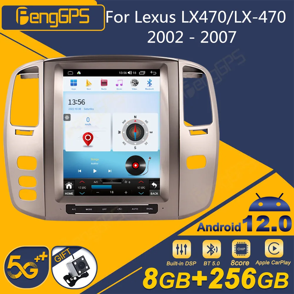 

Android 12 For Lexus Lx470/lx-470 2002 - 2007 Android Car Radio Screen 2din Stereo Receiver Autoradio Multimedia Player