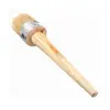New Home Use Brush Wooden Handle Painting Wax Brushes 185mm Long Round Bristle Chalk Oil Paint DIA 4