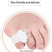 2pcs Silicone Toe Separator Finger Feet Care Protector Gel Toe Orthopedic Bunion Hallux Valgus Corrector Pedicure Spacer Yoga 2