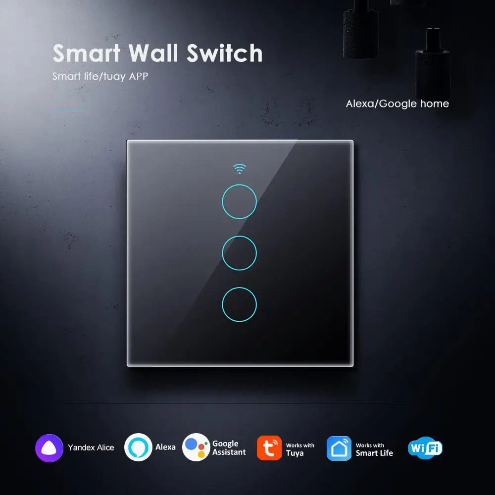 AUBESS TUYA WIFI Smart Switch 1/2/3/4gang 86Type