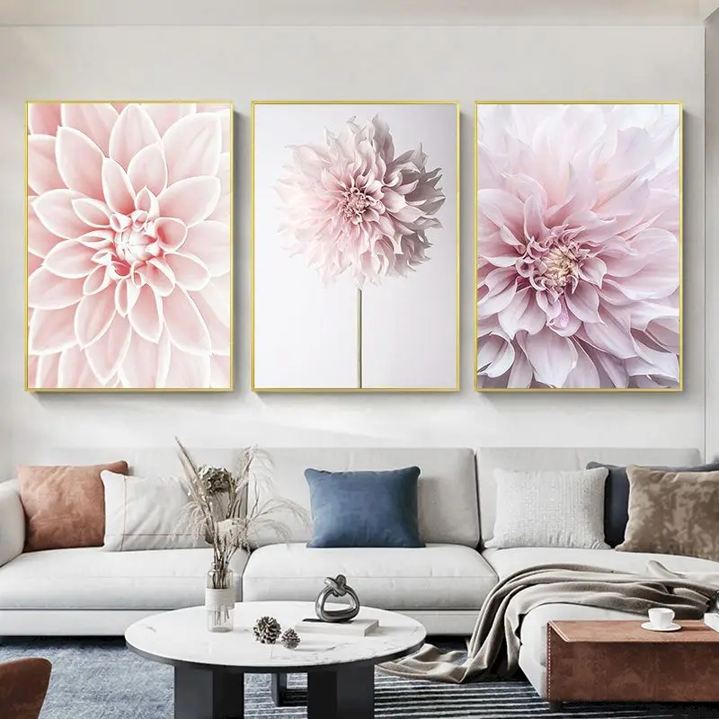 Frame DIY Painting By Numbers Blue Flower Acrylic Paint By Number Handpainted For Home Decor Calligraphy Painting