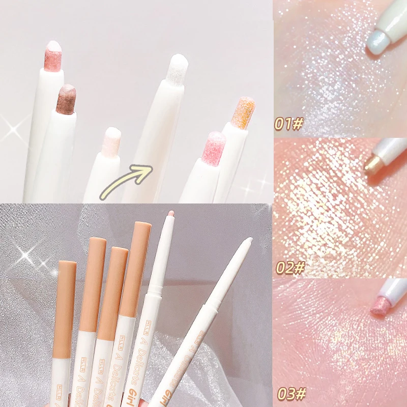 Diamond Glitter Eyeshadow Liner Pencil Eye Makeup Highlighter Waterproof Matte Eyeliner Pen eye shadow,eyeshadow stick,eye shadow stick,eye shadow plate,glitter makeup accessories