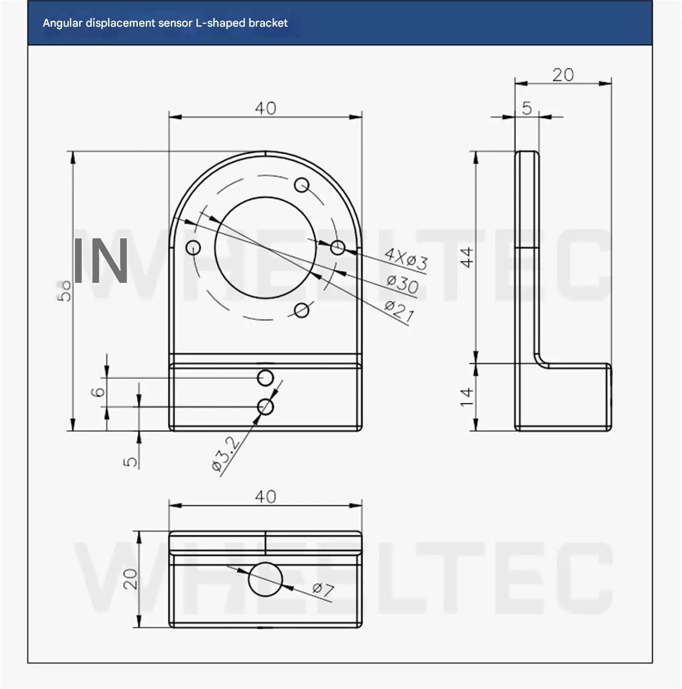 WHEELTEC WDD35D4 angular displacement sensor, absolute angle output, infinitesim