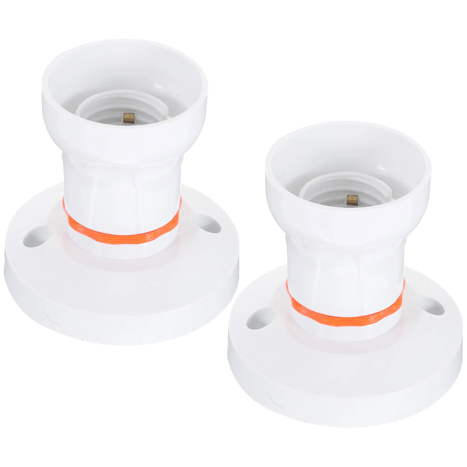 

2 Pcs Light Socket Lamp Kits for Do Yourself Bulb Multifunction E27 Base Abs Plug
