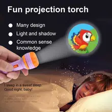 

Educational Projecting Flashlight Multiple Patterns Lovely Book Flashlight Projector Torch Lamp for Child