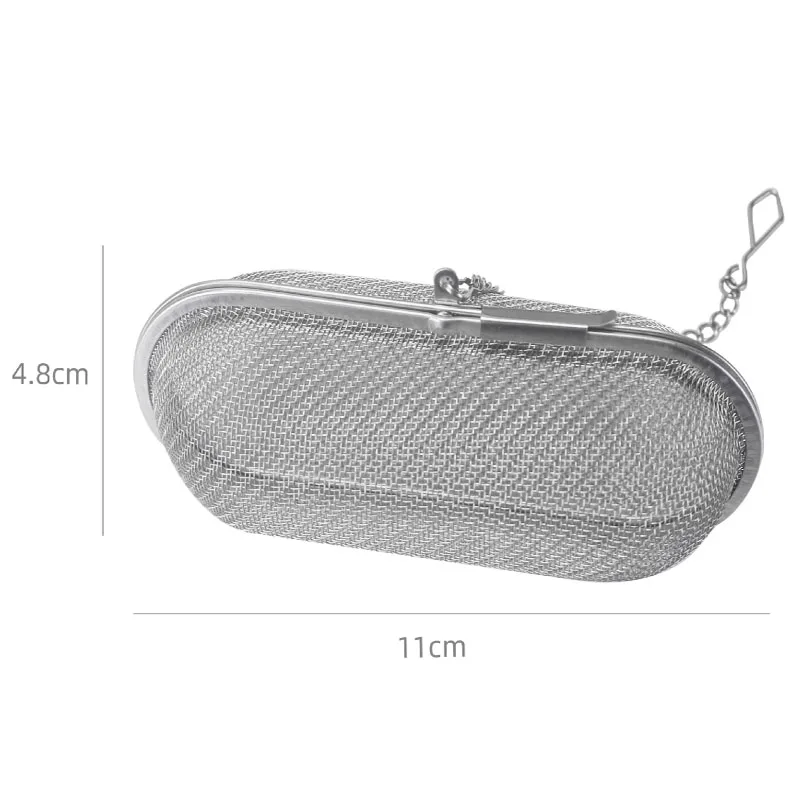Tea Infuser Tea Strainer Tea Filter Stainless Steel Cooking Spices Infuser Fine Mesh Loose Tea Herbal Strainer Filter with Extended Chain Kitchen Seasoning Balls