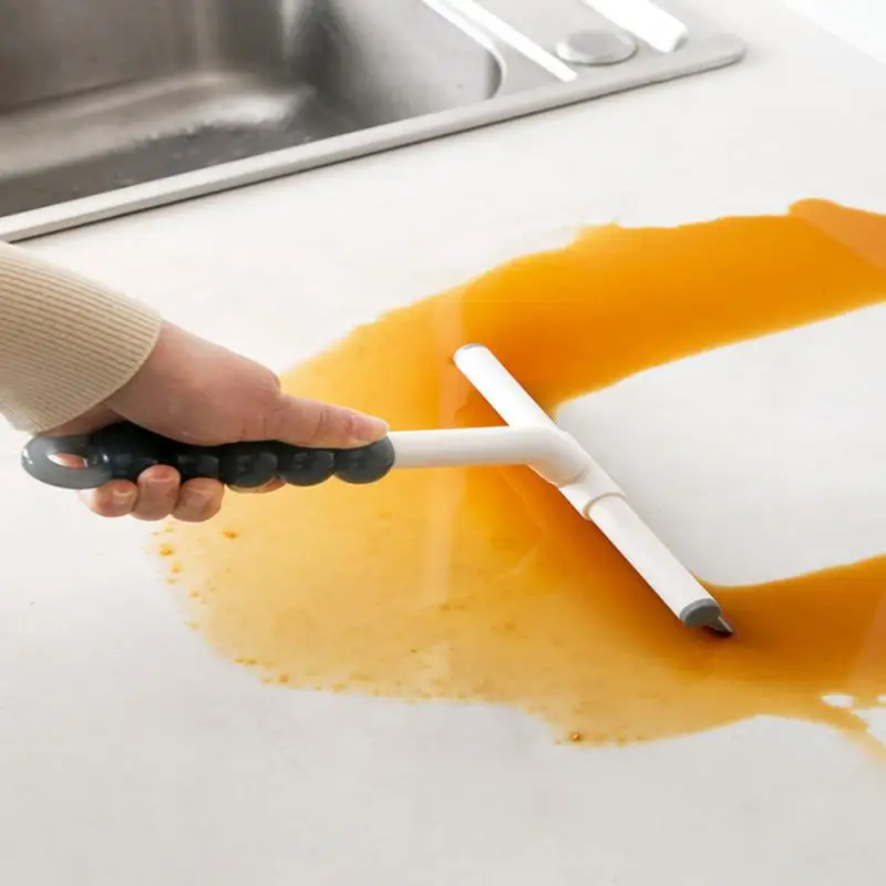 

Window Glass Wiper Rubber Convenient Multiple Uses Non-slip Handle No Scratches Cleaning Tool Dustpan Set No Water Marks