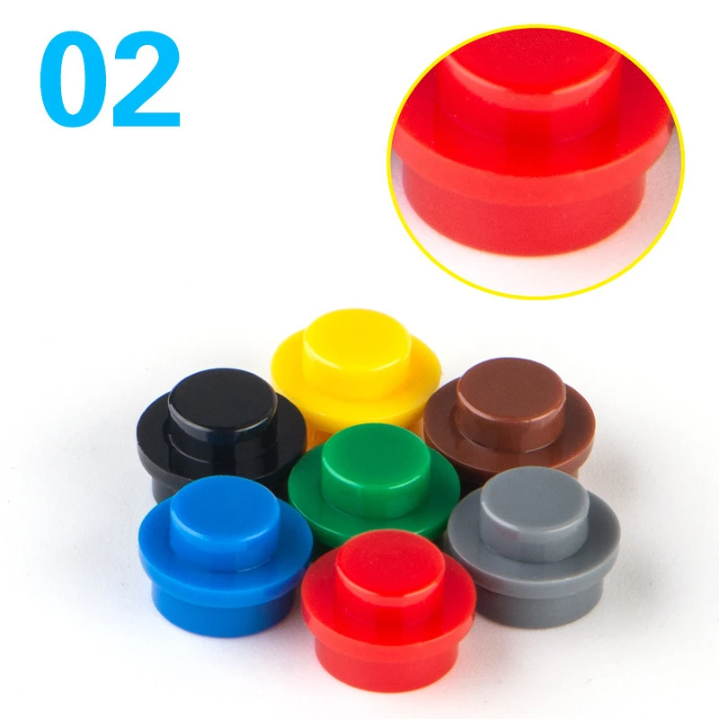 450pcs MOC 6141 4073 1x1 Round Grains Building Block Circular Arc Parts Plastic Compatible Bricks Assembly DIY Children's Toys
