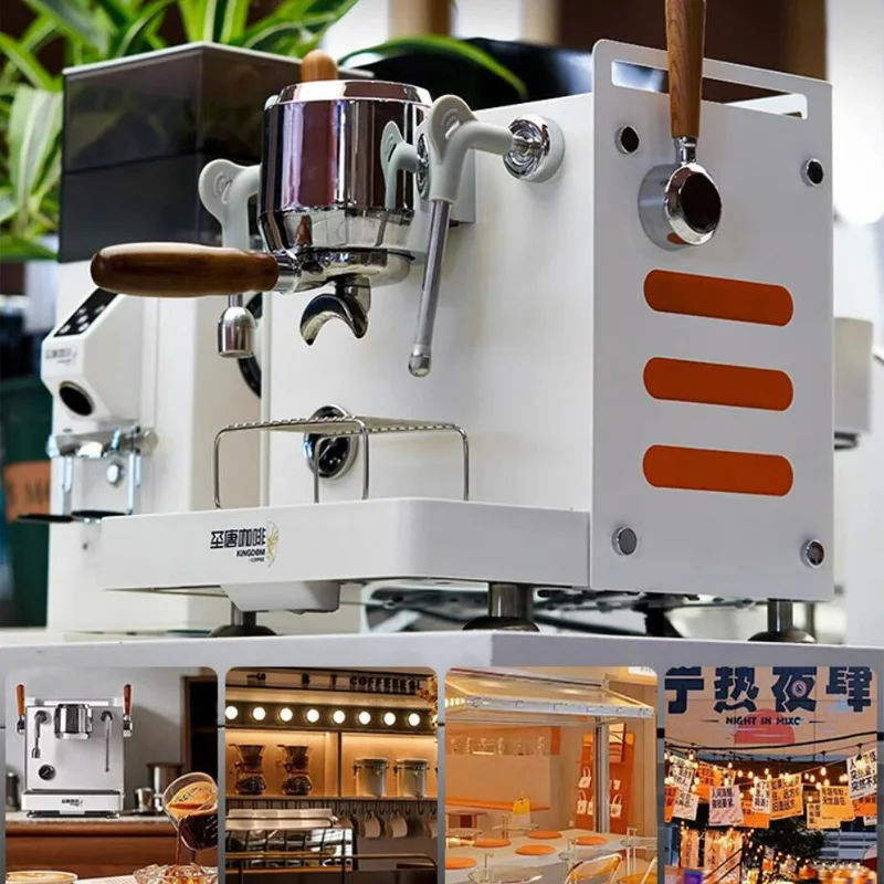 220V Electric High Quality Espresso Machine Semi-Automatic Espresso Machine Stainless Steel Coffee Maker For Shop