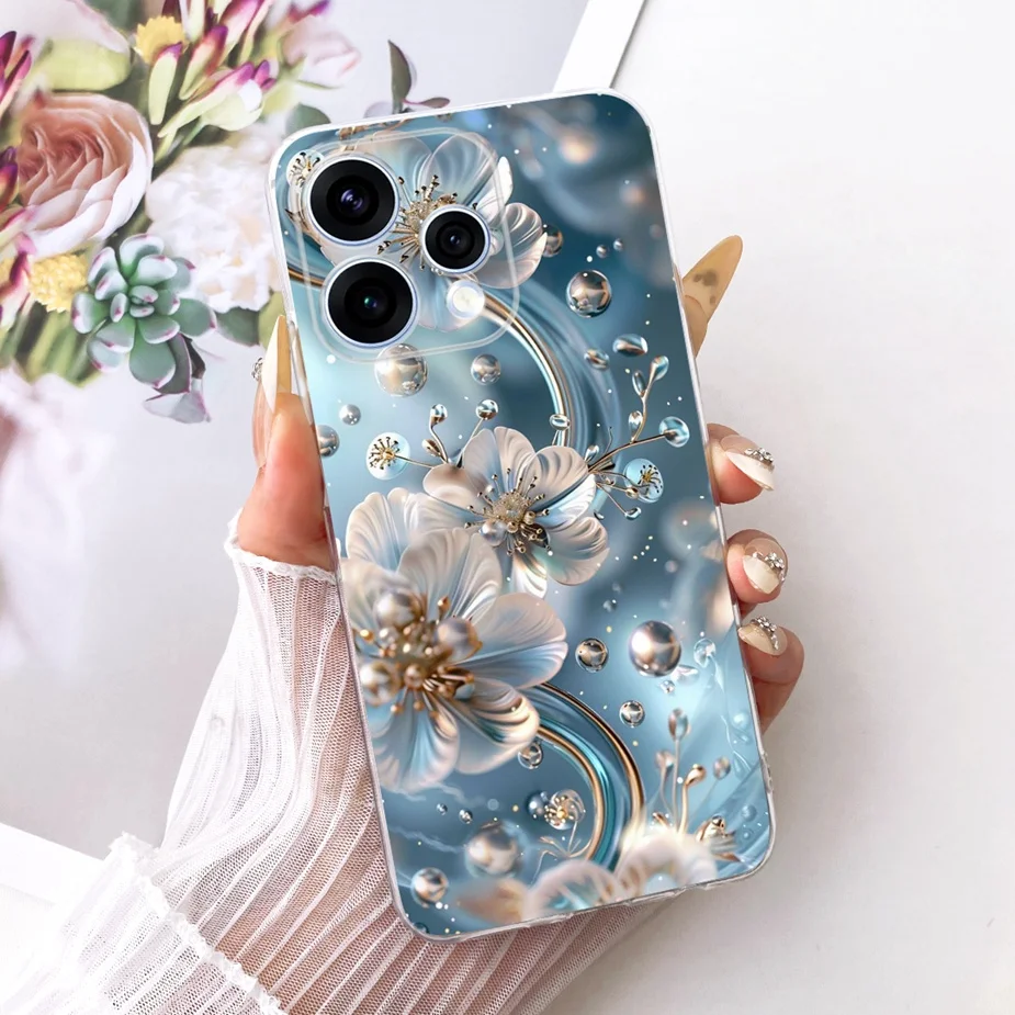 Colorful Flowers Painted Soft Slim Phone Case