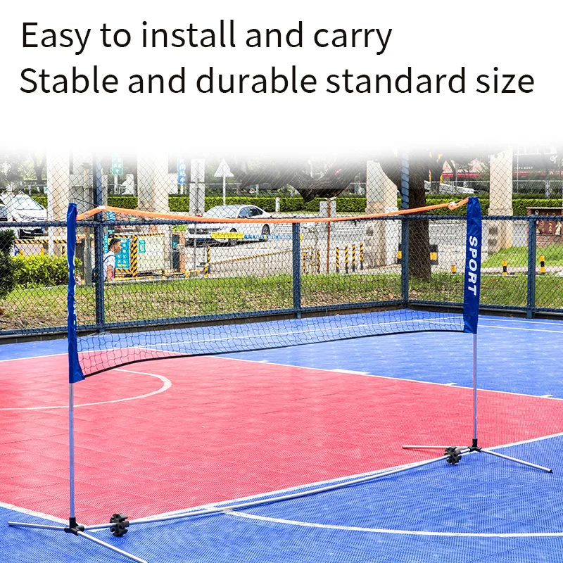Badminton Net 1pc 3.1m 4.1m 5.1m 6.1m Badminton net frame portable standard folding portable outdoor home outdoor simple frame doubles