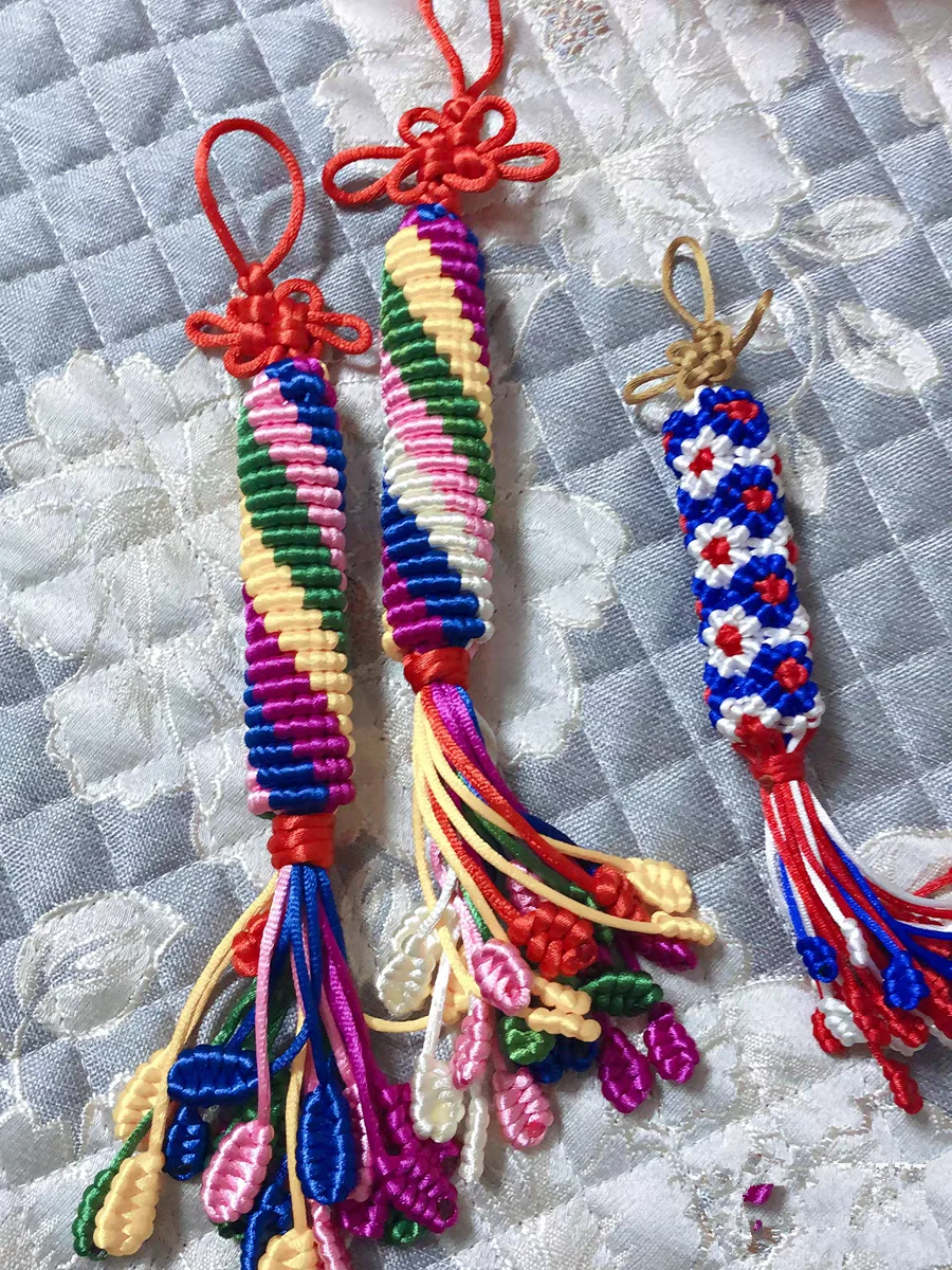 DIY 중국 매듭 새틴 팔찌, 구슬 만들기, 땋은 마크라메 실크 코드 로프, 스레드 와이어, 2mm 250 야드