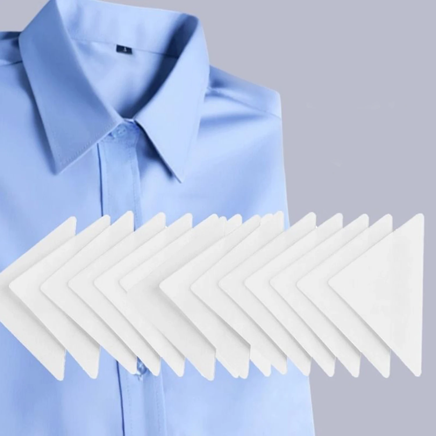 

1 Set Self Adhesive Collar Styling Tape Invisible Sticky Stickers Fastener Does Not Warp Shirt Neck Protector Pads Women Men