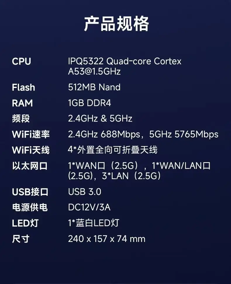 GL.iNet GL-BE6500(Flint 3e) 최초의 트라이밴드 Wi-Fi 7 홈 라우터 5× 2.5G 포트 강력한 기능 및 부모 통제 기능