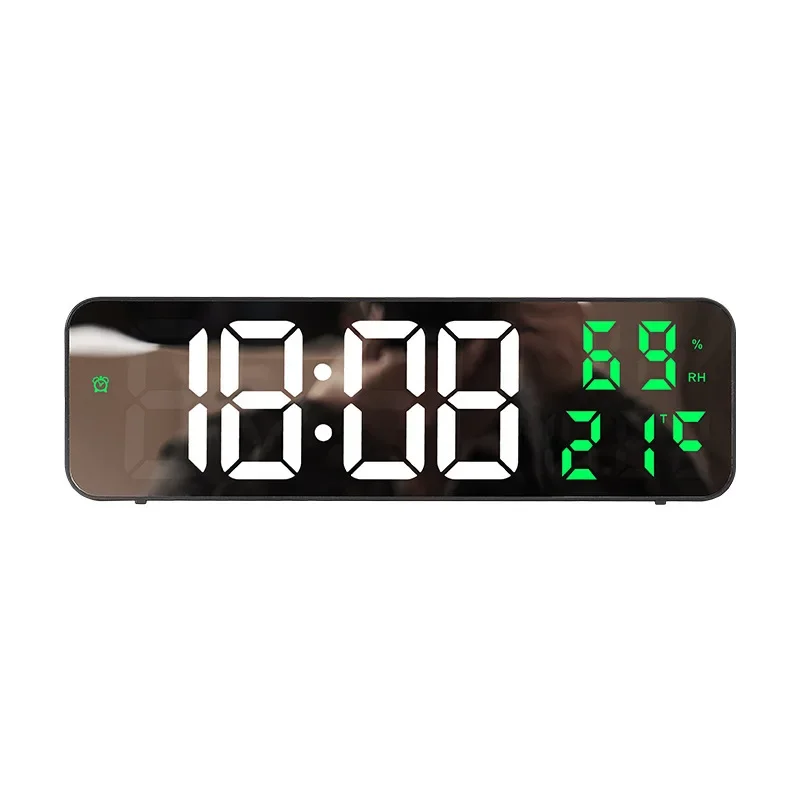 Digital Wall Clock with Remote Control Date Week Temperature