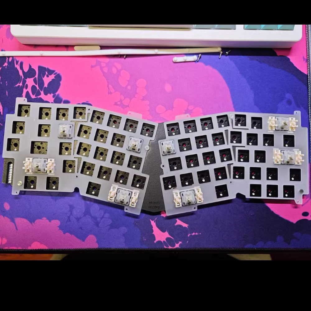 FR4/Pom Plate Poron силиконовая пена 3 в 1 для механической клавиатуры WEIKAV Alice/OWlob Spring