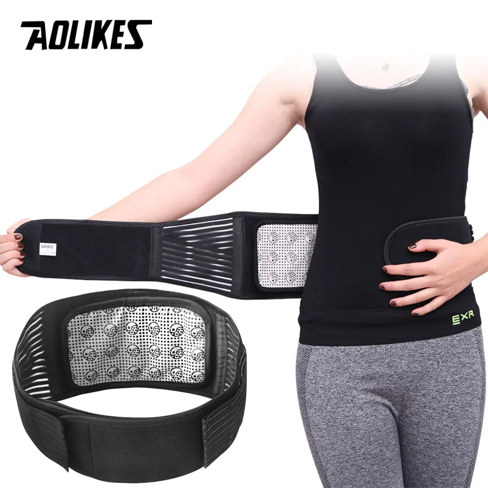 1PCS Tourmaline Products Self-heating Magnetic Waist Back Support Brace Belt Lumbar Warm Protector posture corrector lumbar support belt back brace waist support belt back support belt weightlifting belt back posture corrector weightlifting waist belt