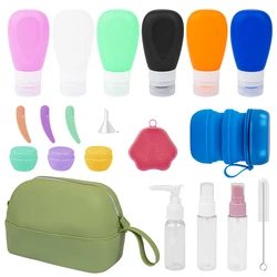 Enhanced Outdoor Travel Water Dispensing Bottle - Silicone (Light green)
