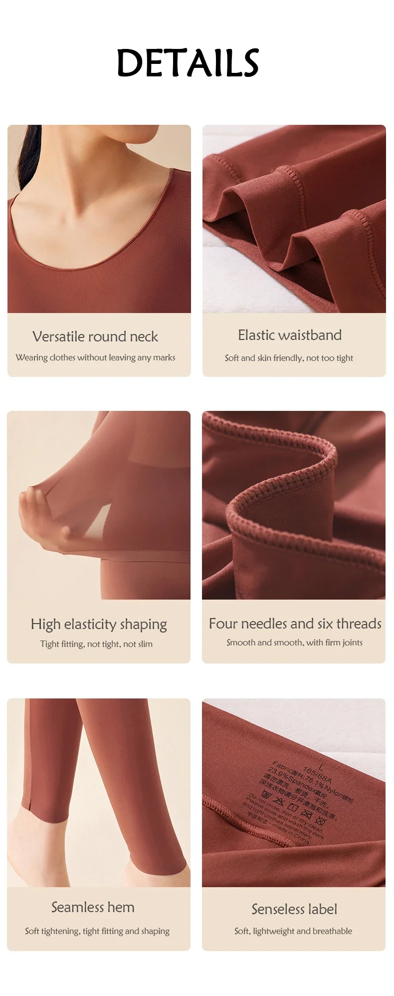 Women's Thermal Underwear Set Woman 2 Pieces Seamless Long Highly Elastic Autumn Winter Thermal Set For Women thermal shirt