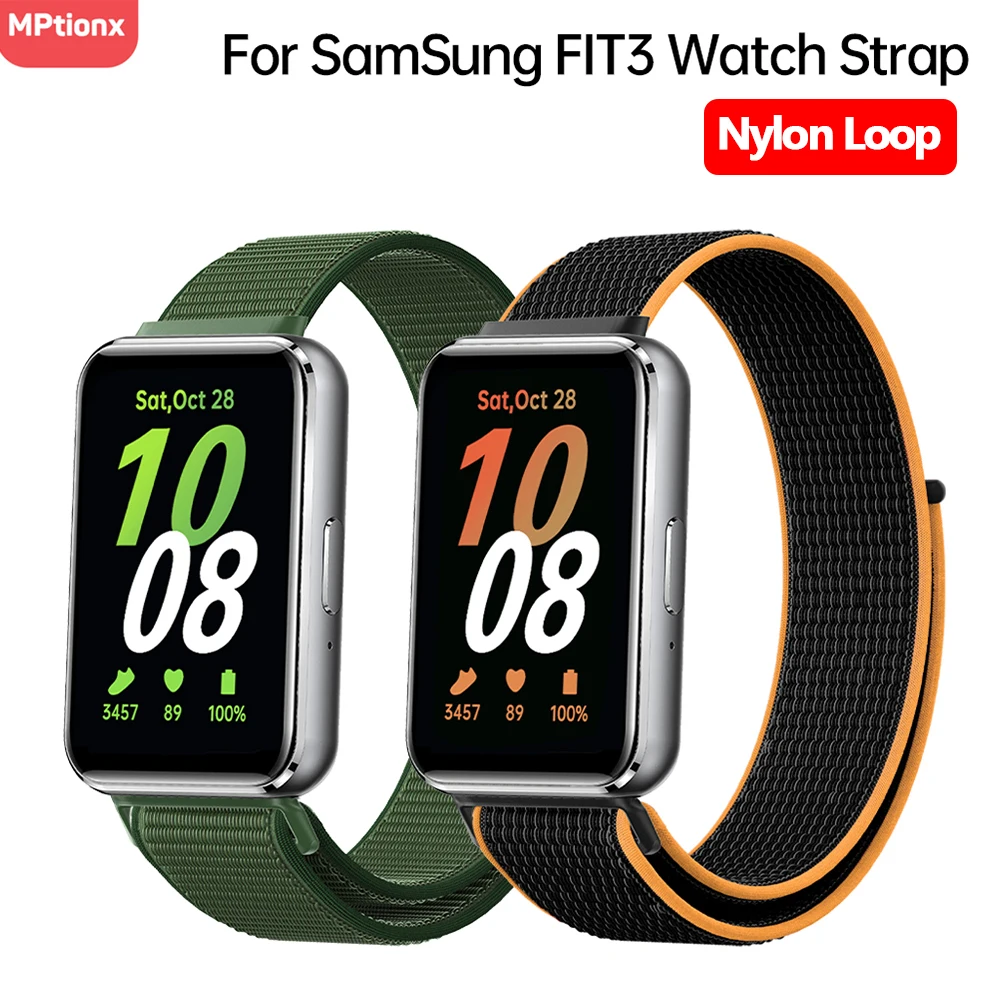 Nylon Loop Strap for Samsung Galaxy Fit 3 Adjustable Elastic Bracelet  Watchband for iWatch Samsung Galaxy Fit3 Band Accessories