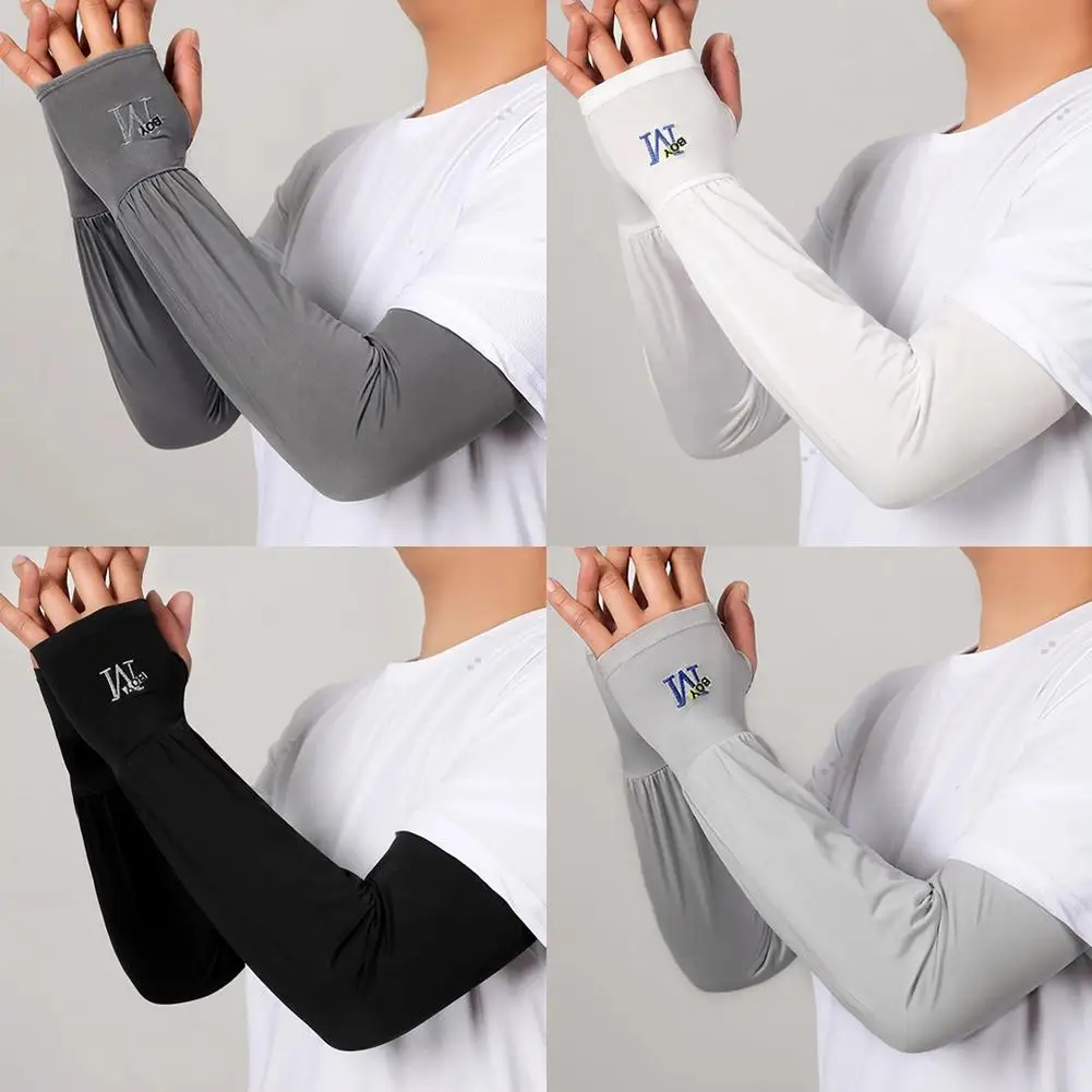 

Summer Unisex Arm Sleeves Cooling Anti Uv Quick Drying Arm Arm Cover Running Breathable Outdoor Elastic Fishing Sleeves Cyc E6m8