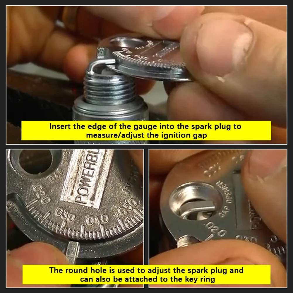 Adjustable Spark Plug Gap Measurement & Adjustment Tool (0.6-2.4mm Range)