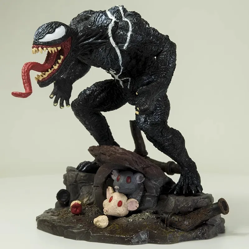 

Anime Marvel Venom Figures Comic Version Spiderman Old Enemy Scene Statue Figure Model Collect Desktop Decor Birthday Present