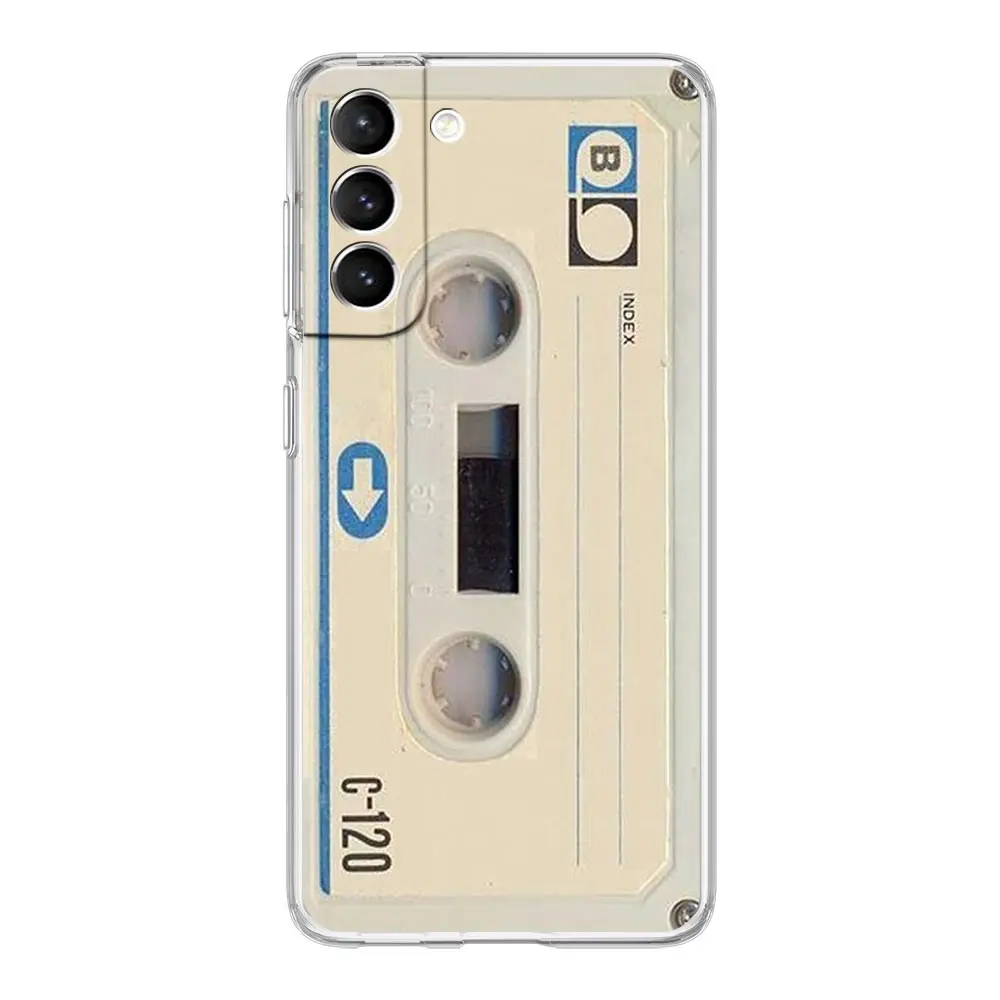 Retro Vintage Cassette Tape Clear Phone Case Cover