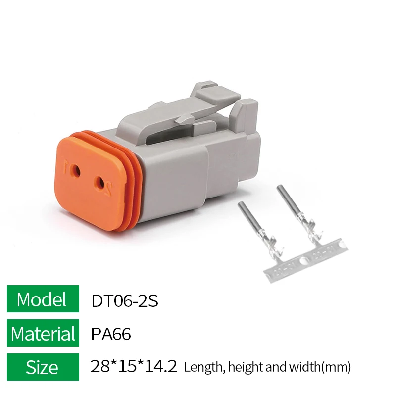 DT series waterproof electric wire connector assembly kit DT06 2/3/4/6S
