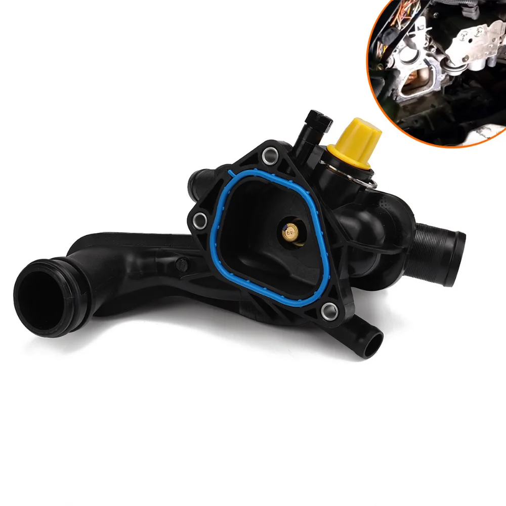 Coolant Thermostat Assembly W/ Sensor 11537534521 11538699290 For Mini