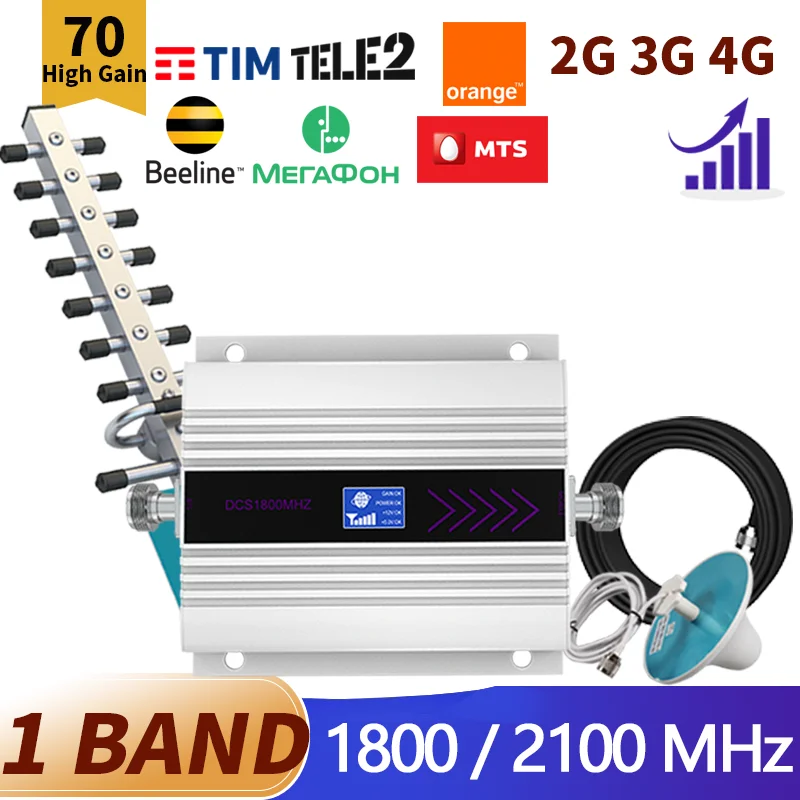UMTS 3G 2100 LTE 4G 1800 МГц Сотовый телефон GSM усилитель сотовой связи B1 B3 сигнала