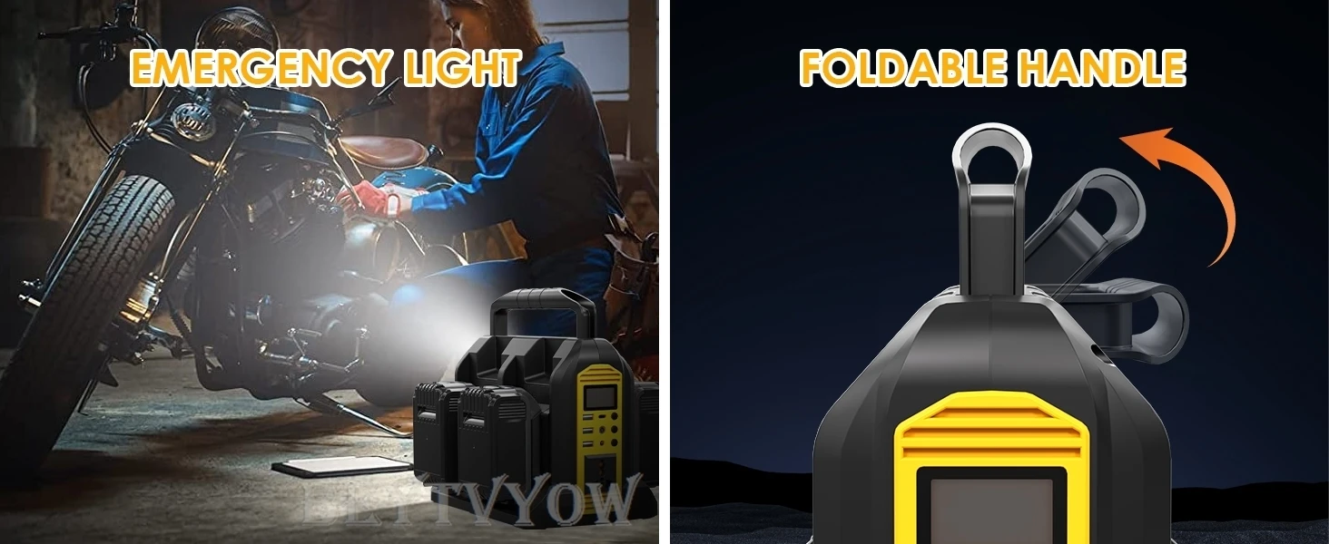350W Power Inverter Compatible with Dewalt 20V Battery Outdoor Generators Conver