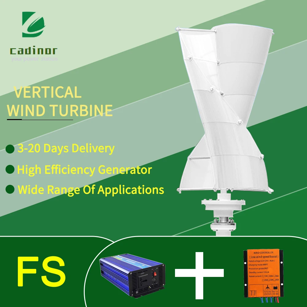 

Вертикальный ветряной генератор CARDINGNO, 10000 Вт, maglevv VAWT, низкоскоростная новая ветряная мельница с бесплатным энергопотреблением для домашнего использования с контроллером